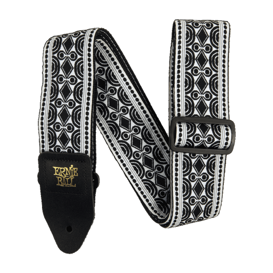 Ernie Ball Classic Jacquard Guitar/Bass Strap - Beatnik Black
