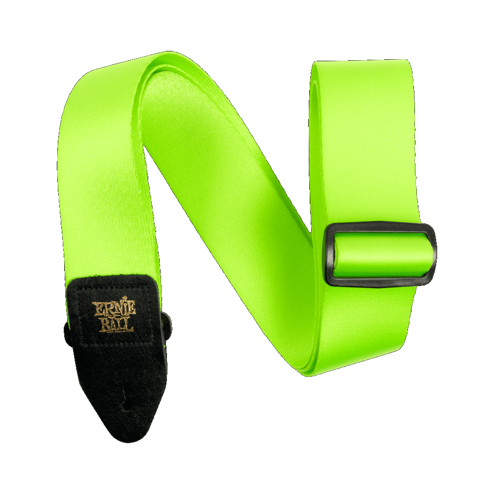 PREMIUM GUITAR STRAP/BASS STRAP - NEON GREEN