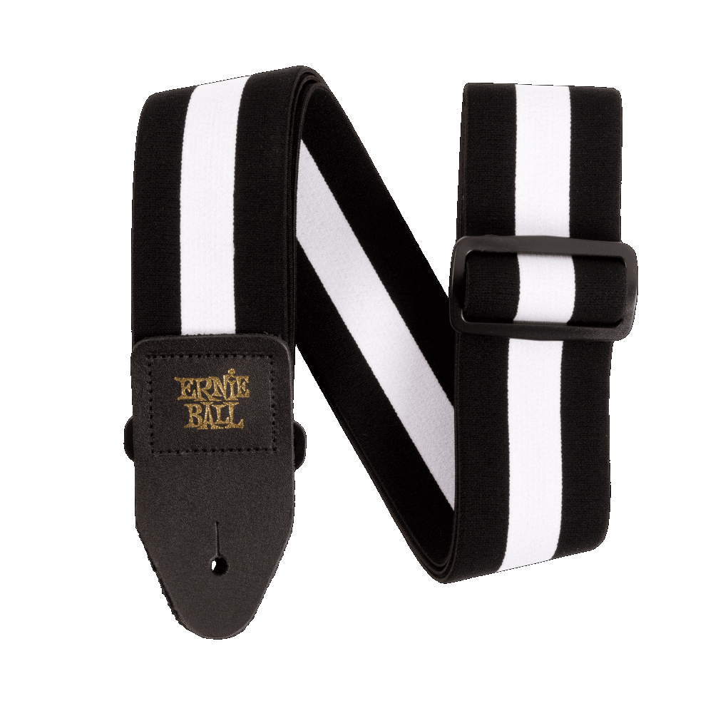 Ernie Ball Comfort Stretch Guitar Strap/bass Strap - Racer White