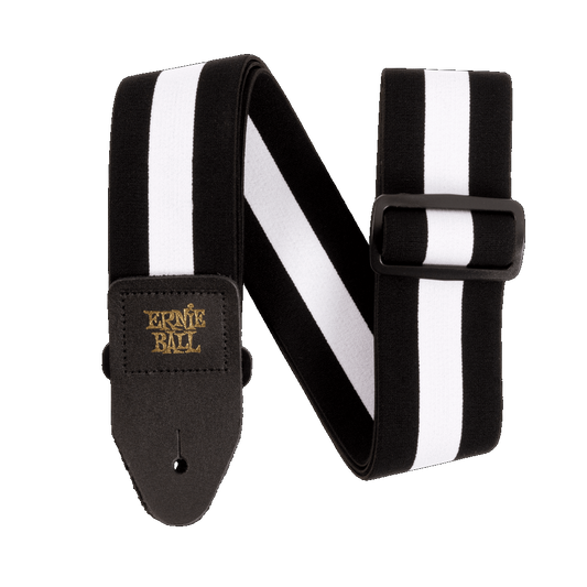 Ernie Ball Comfort Stretch Guitar Strap/bass Strap - Racer White