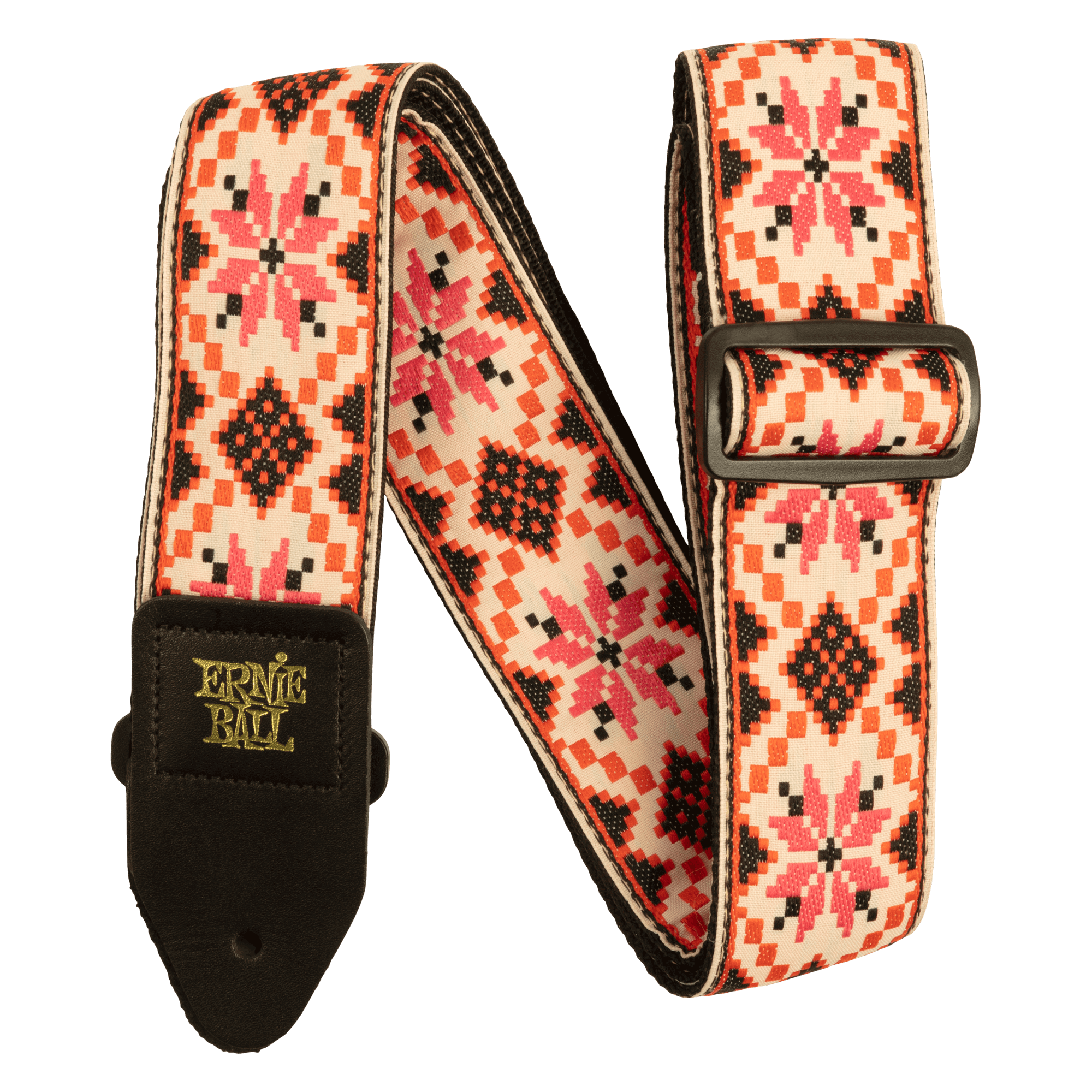 Ernie Ball Classic Jacquard Guitar Strap/Bass Strap -  Cinnamon Needlepoint