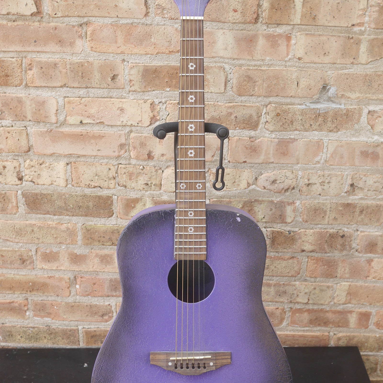 Purple Acoustic Guitar short-scale used