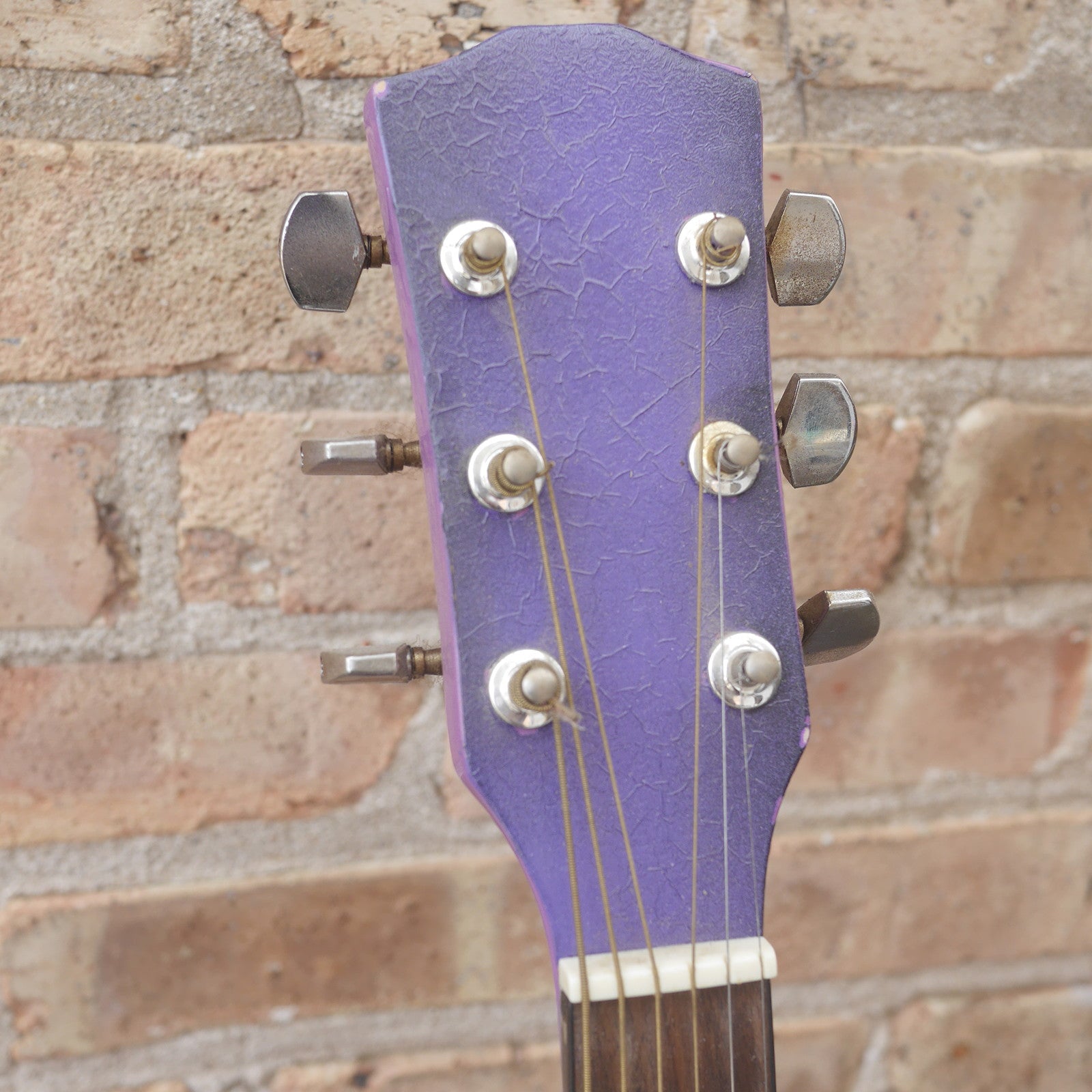 Purple Acoustic Guitar short-scale used