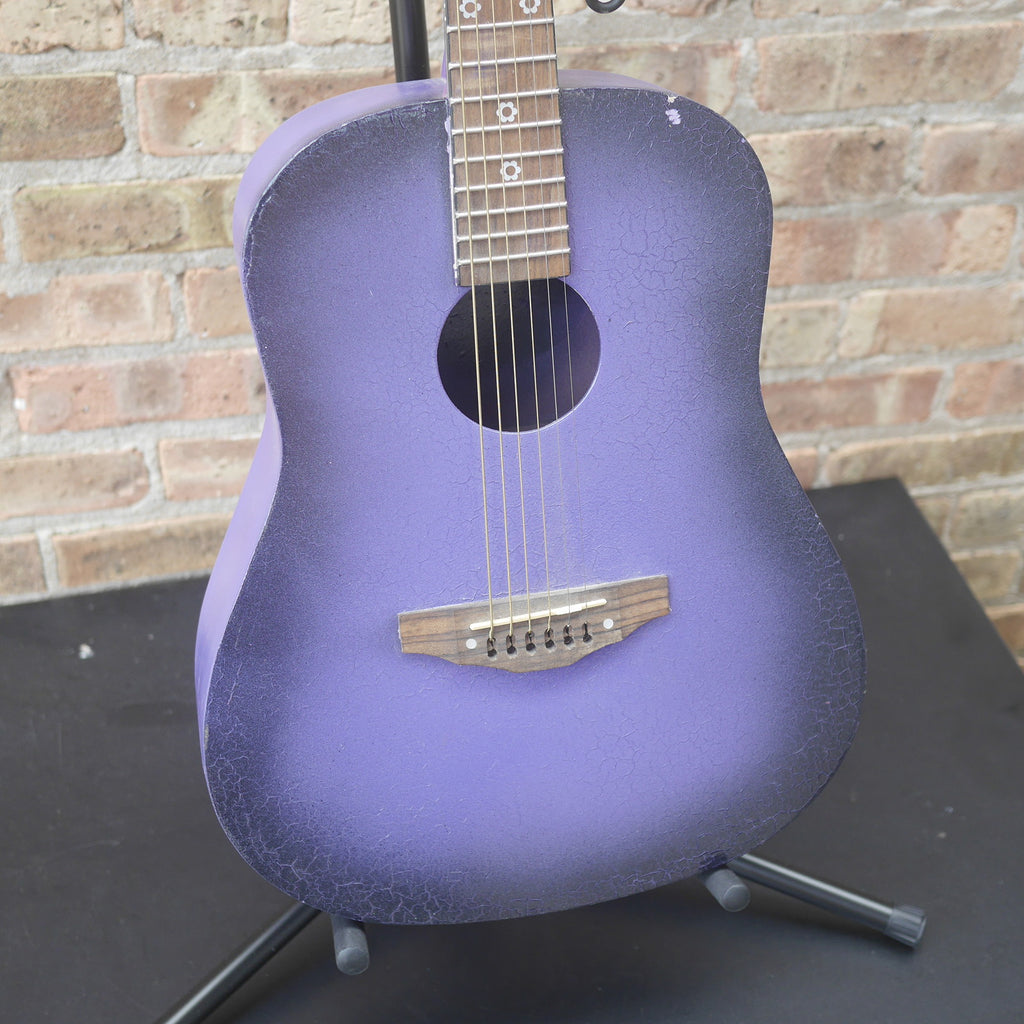 Purple Acoustic Guitar short-scale used
