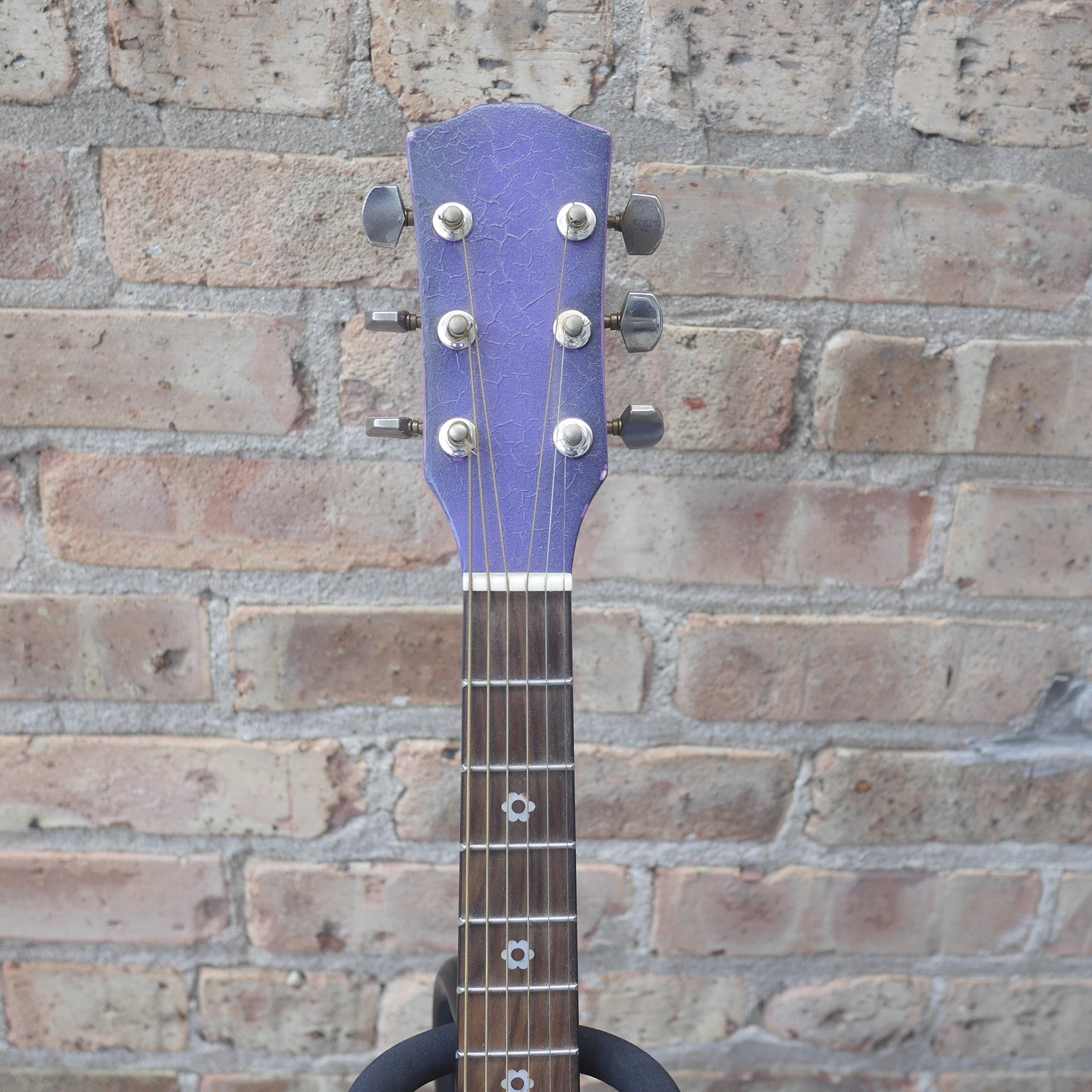 Purple Acoustic Guitar short-scale used