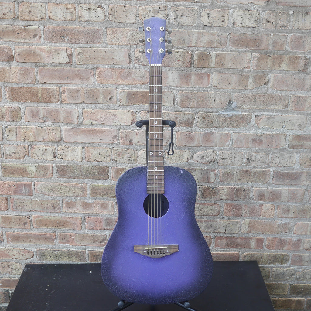 Purple Acoustic Guitar short-scale used