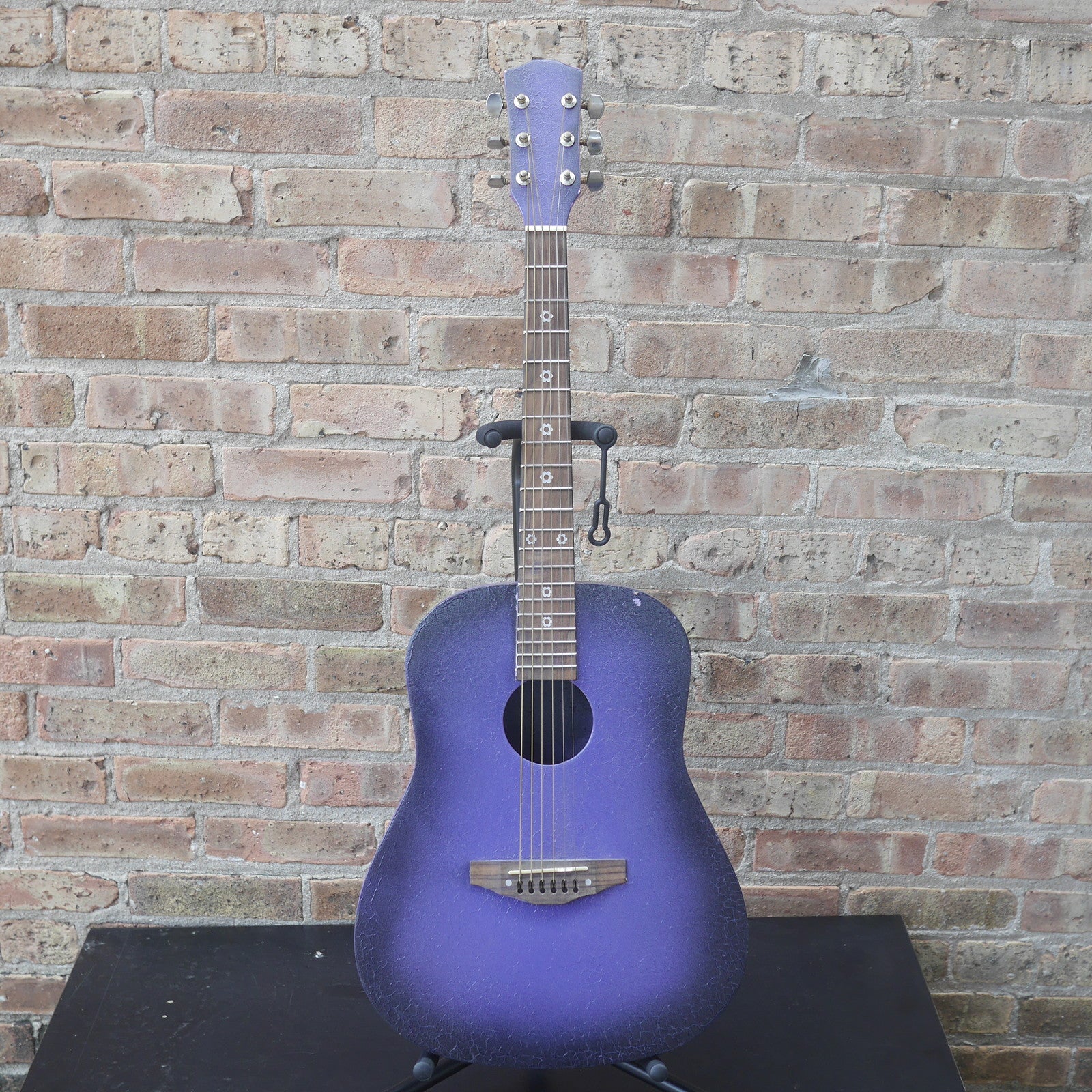 Purple Acoustic Guitar short-scale used