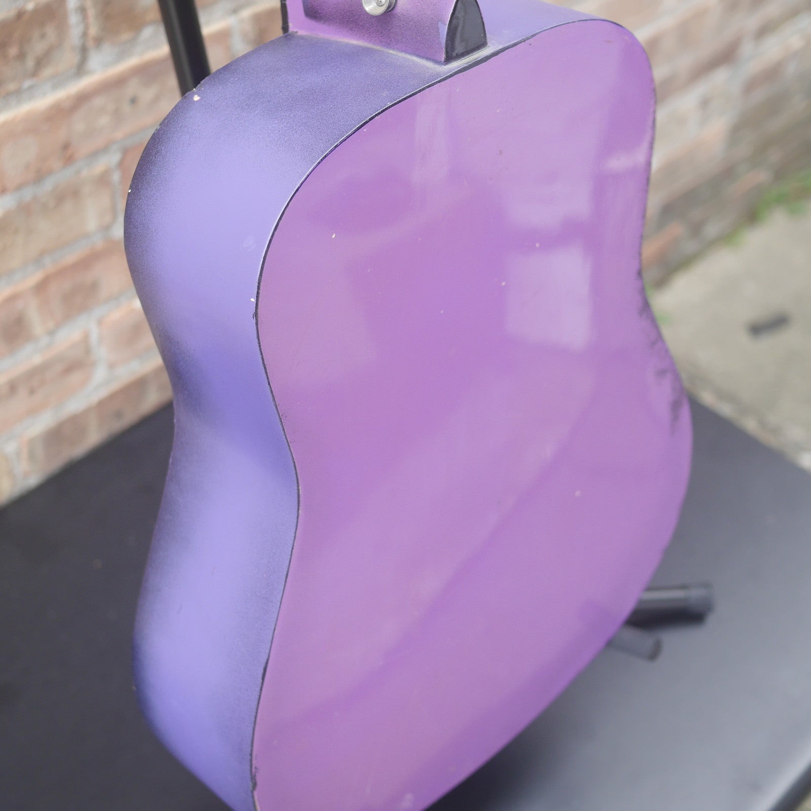 Purple Acoustic Guitar short-scale used