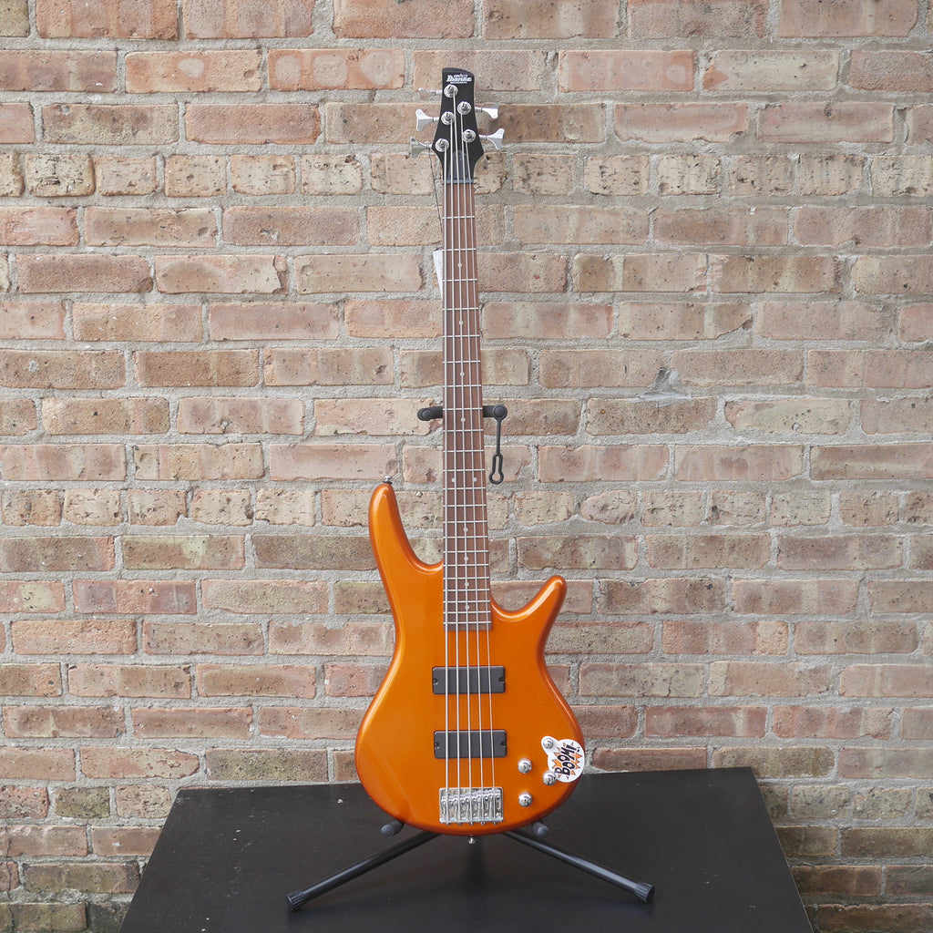 Ibanez GSR205 GIO Series 5 String Electric Bass Guitar Roadster Orange Metallic Demo