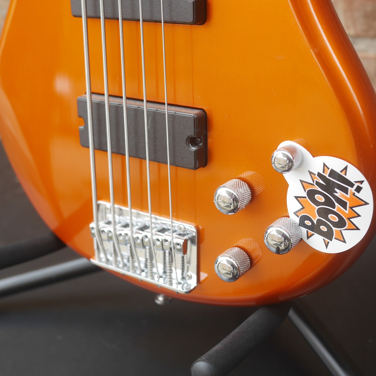 Ibanez GSR205 GIO Series 5 String Electric Bass Guitar Roadster Orange Metallic Demo
