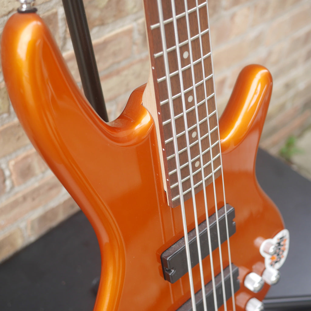 Ibanez GSR205 GIO Series 5 String Electric Bass Guitar Roadster Orange Metallic Demo