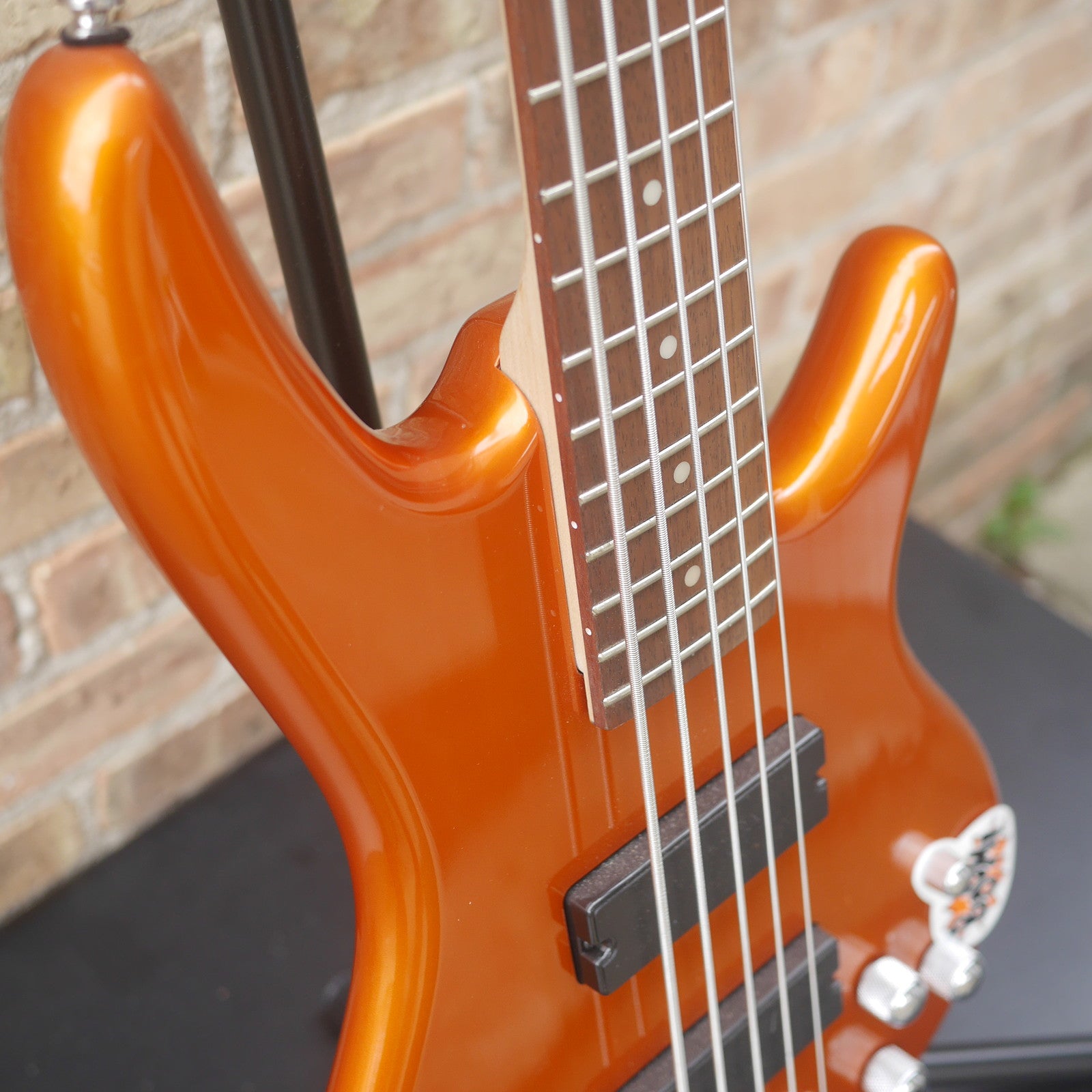Ibanez GSR205 GIO Series 5 String Electric Bass Guitar Roadster Orange Metallic Demo