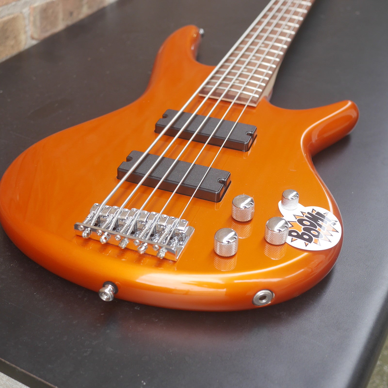Ibanez GSR205 GIO Series 5 String Electric Bass Guitar Roadster Orange Metallic Demo