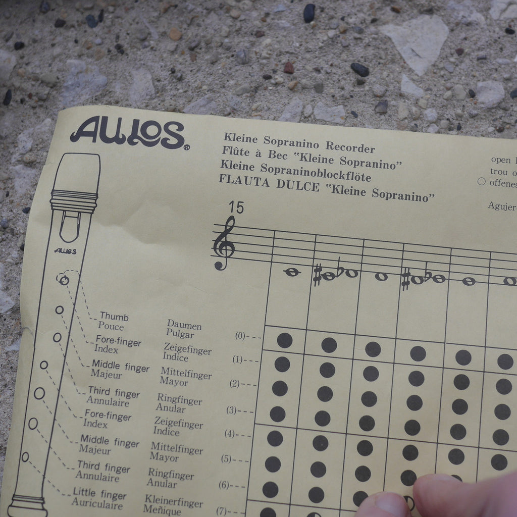 Aulos Garklein Piccolo Recorder 5015-E