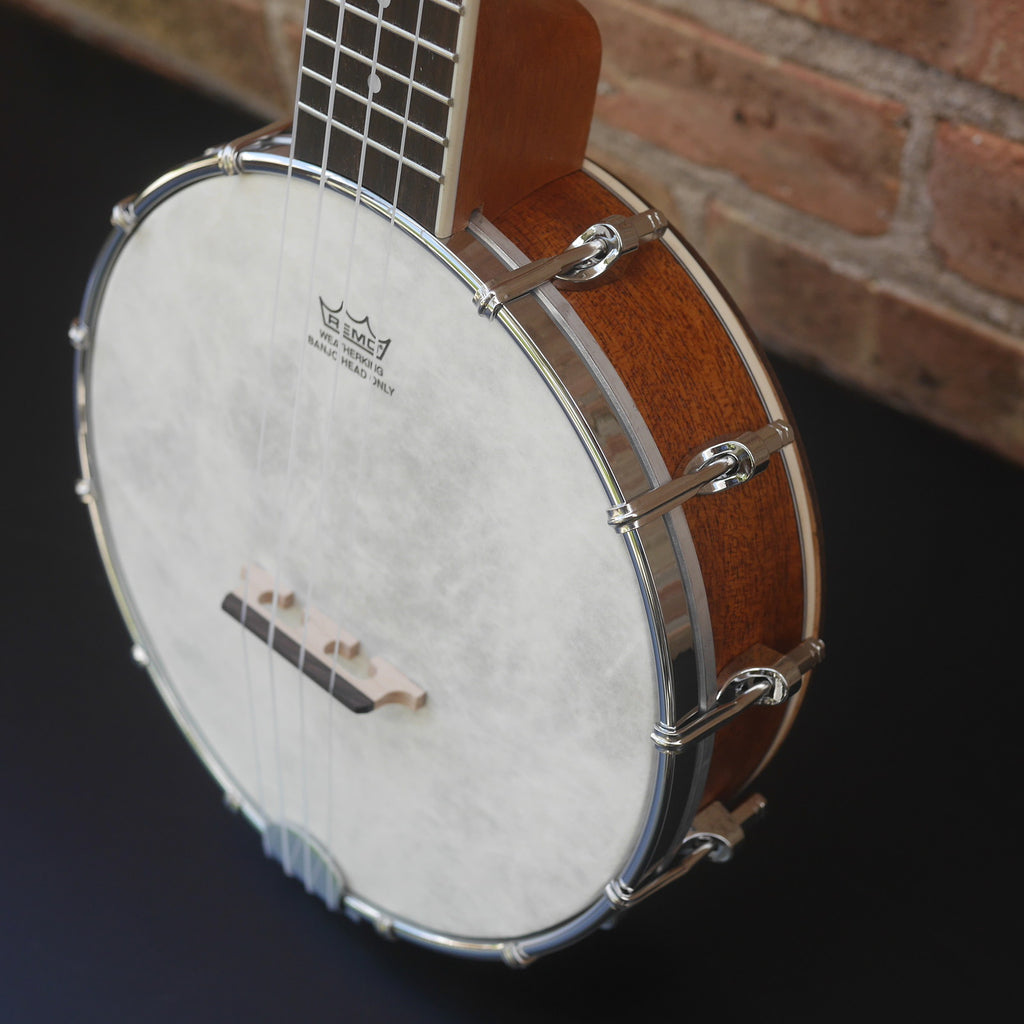Kala Natural Mahogany Banjo Concert Ukulele with Bag