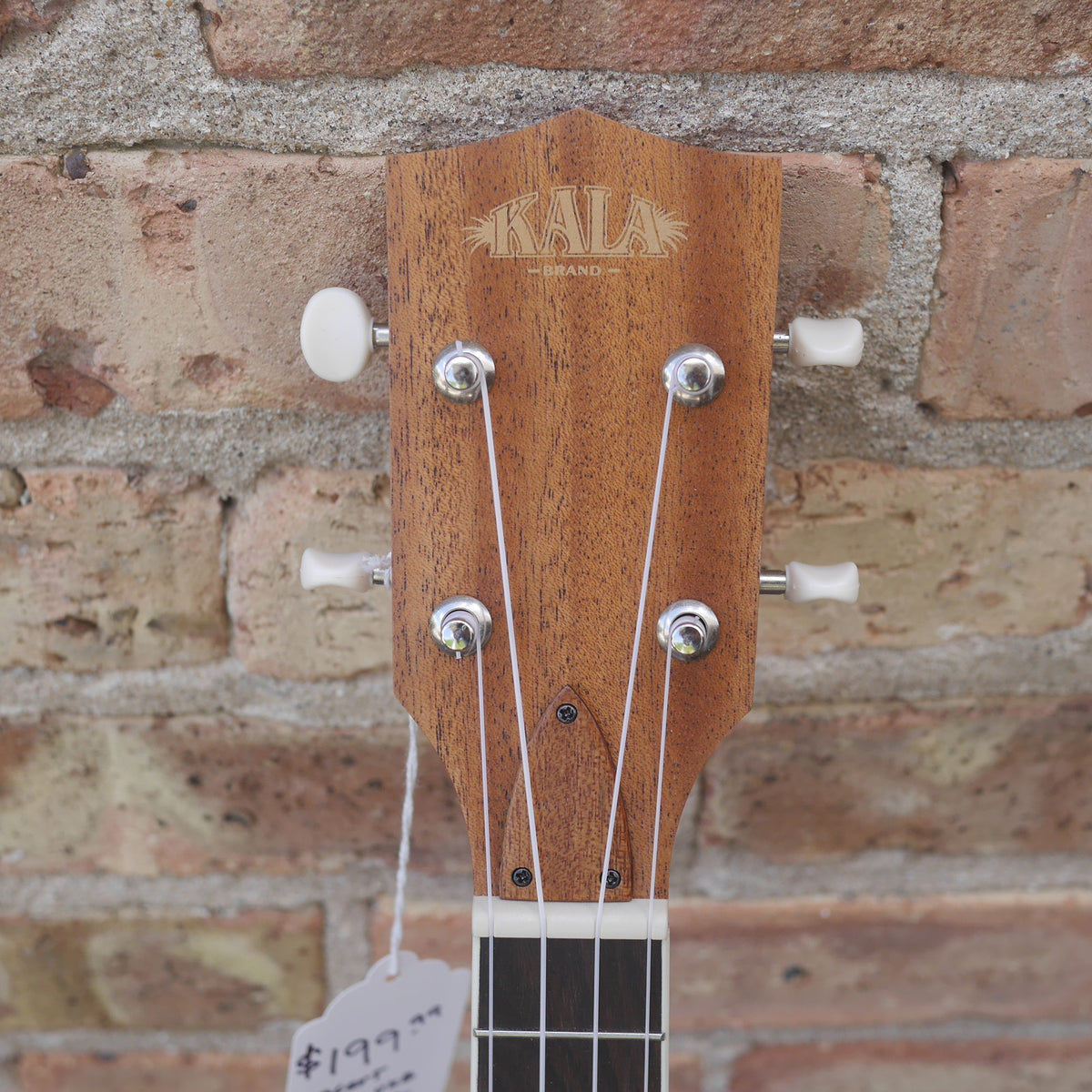 Kala Natural Mahogany Banjo Concert Ukulele with Bag