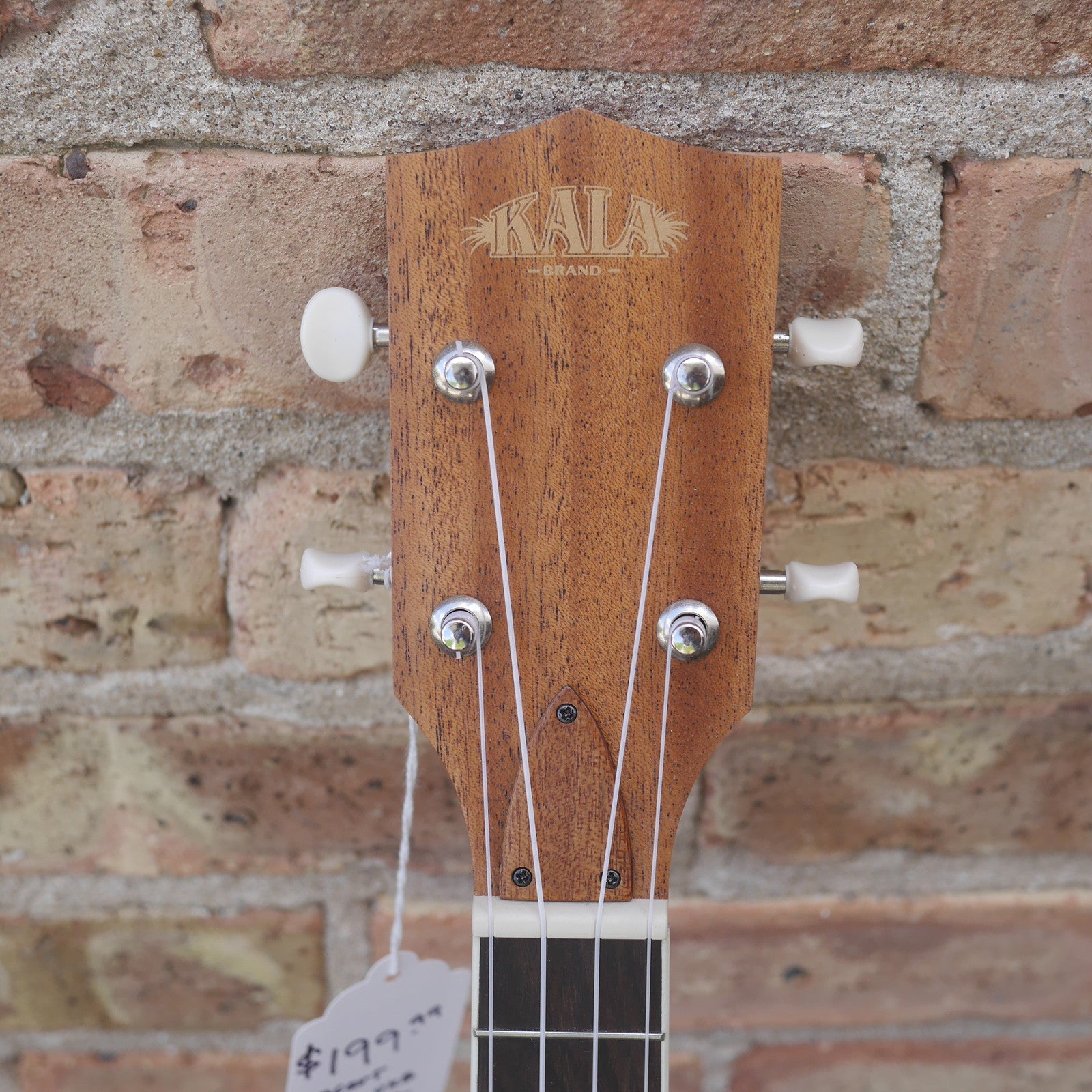 Kala Natural Mahogany Banjo Concert Ukulele with Bag