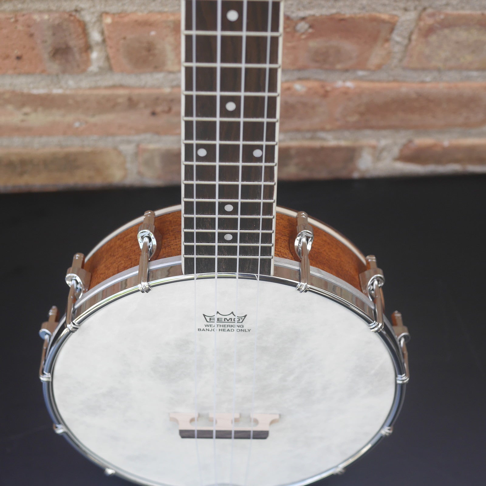 Kala Natural Mahogany Banjo Concert Ukulele with Bag