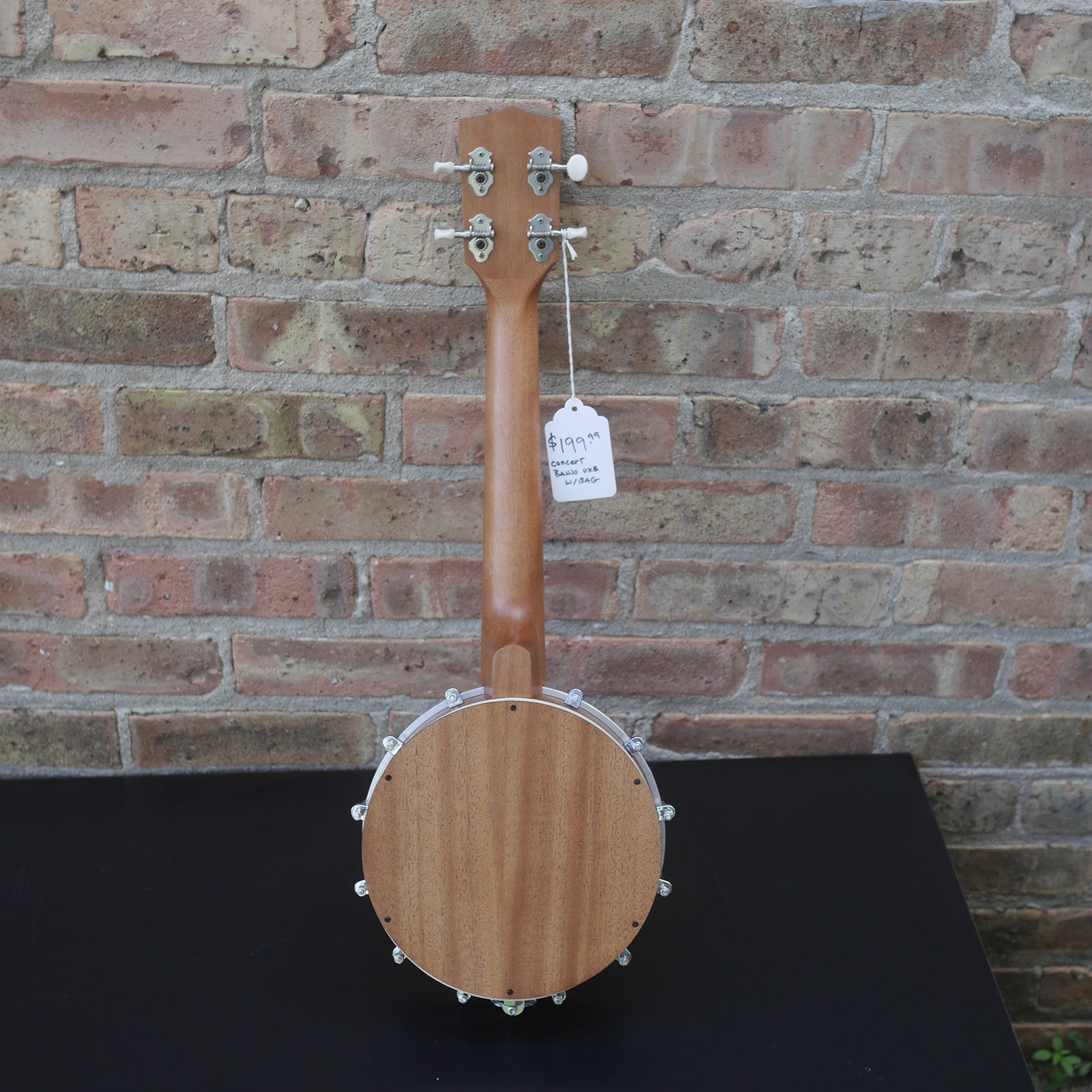 Kala Natural Mahogany Banjo Concert Ukulele with Bag