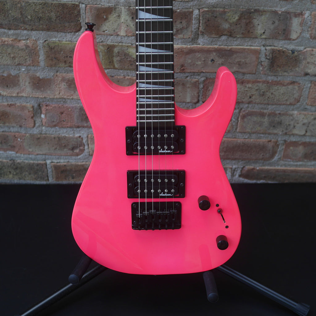 Jackson JS1X Dinky Minion Electric Guitar Neon Pink (used)