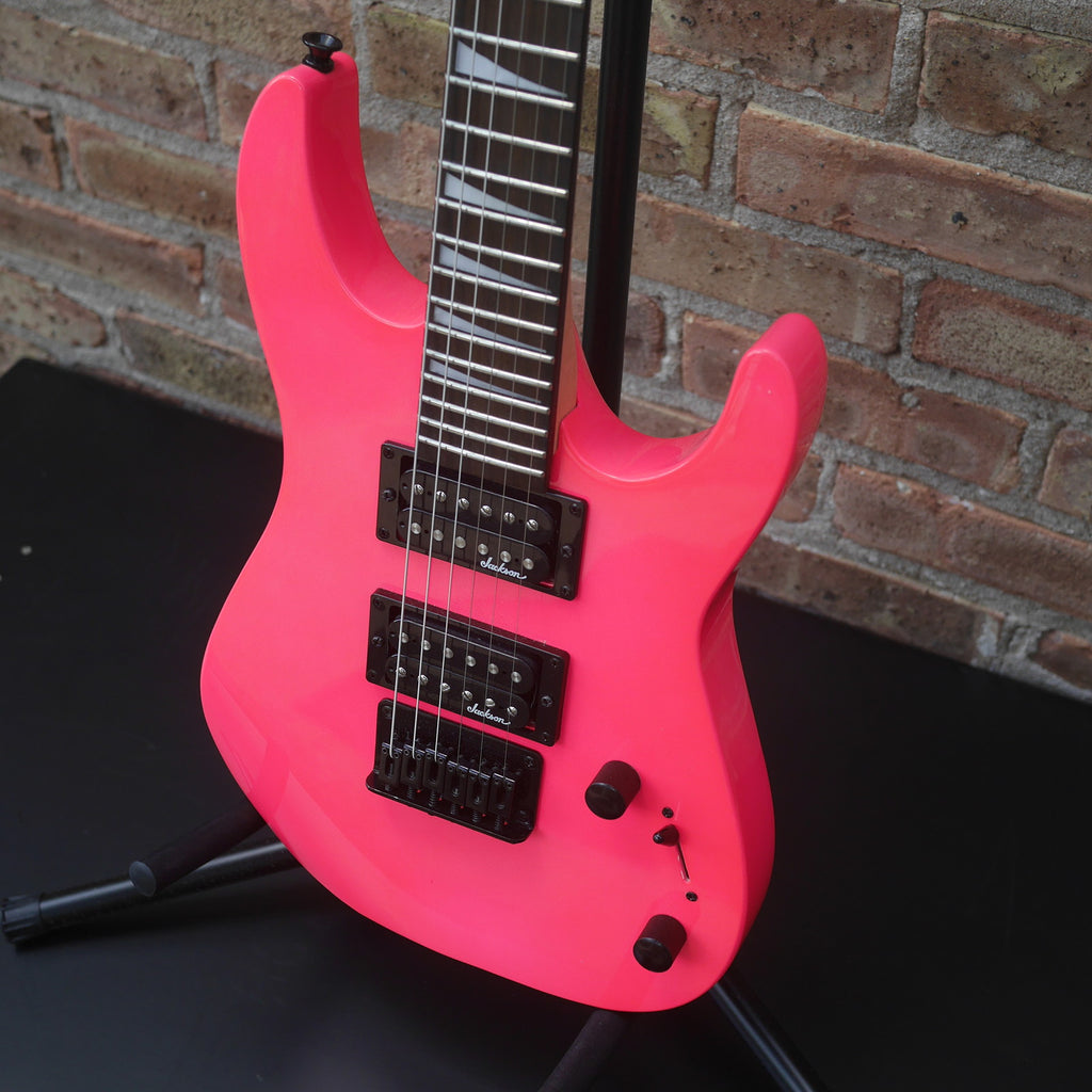 Jackson JS1X Dinky Minion Electric Guitar Neon Pink (used)