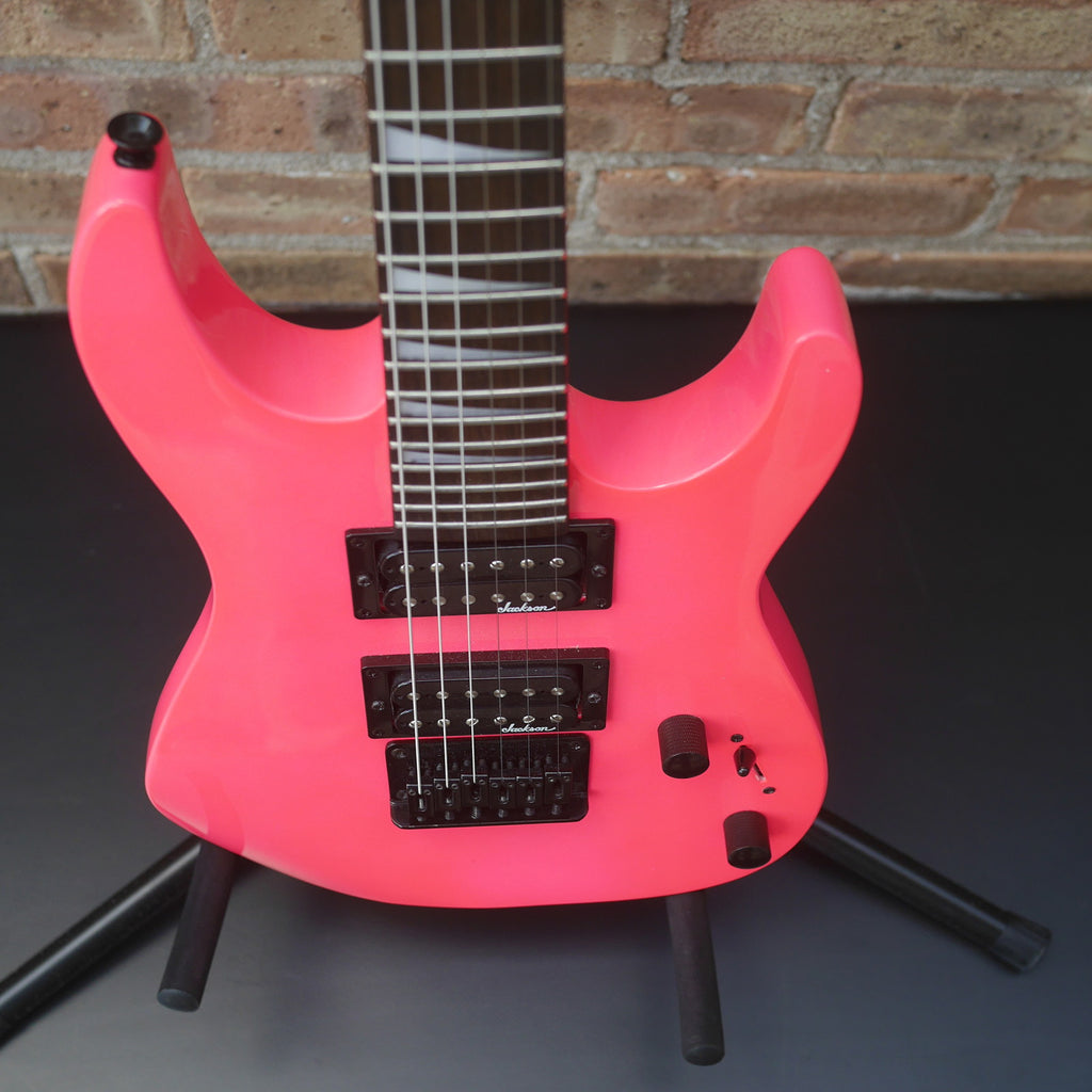 Jackson JS1X Dinky Minion Electric Guitar Neon Pink (used)