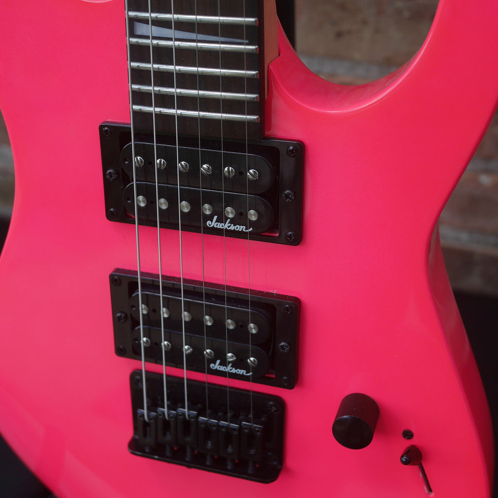 Jackson JS1X Dinky Minion Electric Guitar Neon Pink (used)