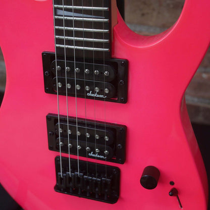 Jackson JS1X Dinky Minion Electric Guitar Neon Pink (used)