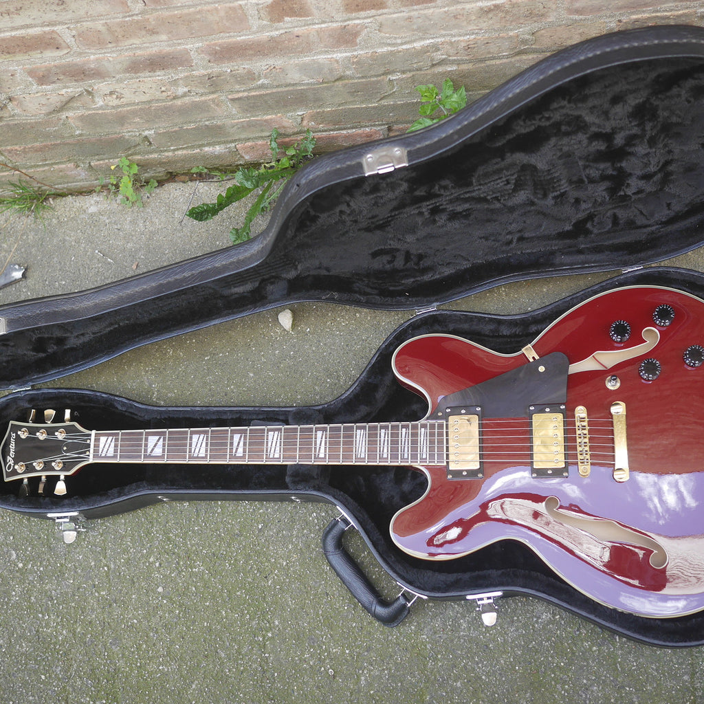 Ventura 335 Style Electric Guitar, Wine Red, used