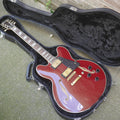 Ventura 335 Style Electric Guitar, Wine Red, used