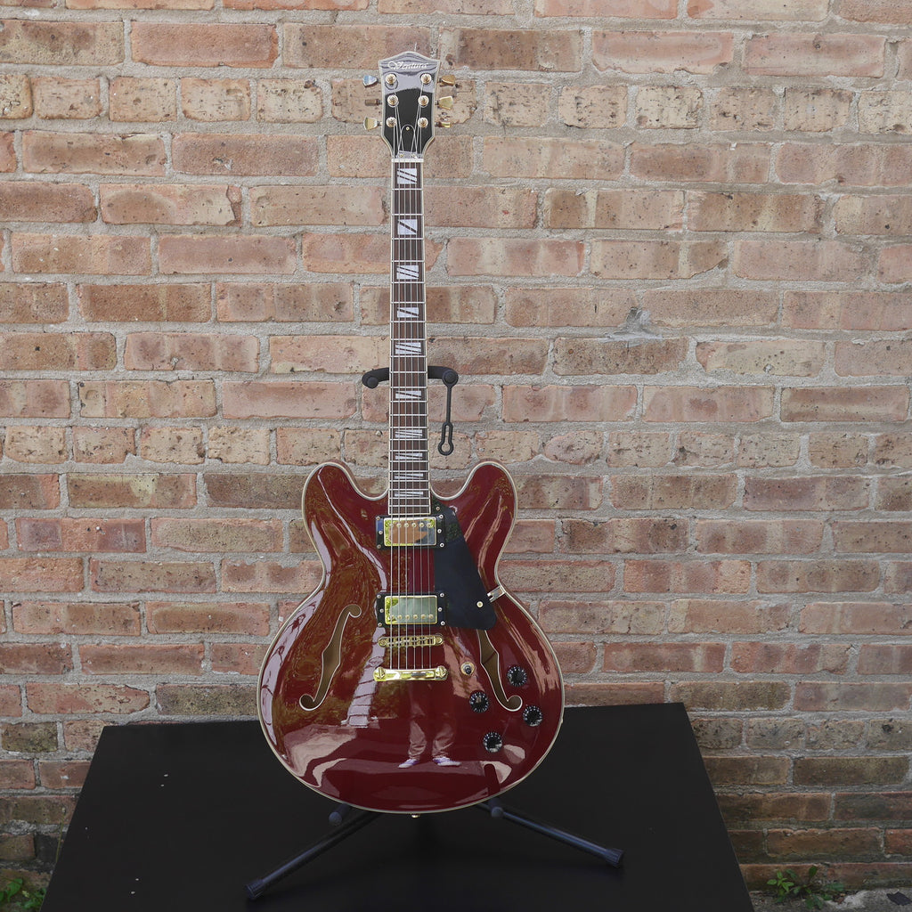 Ventura 335 Style Electric Guitar, Wine Red, used