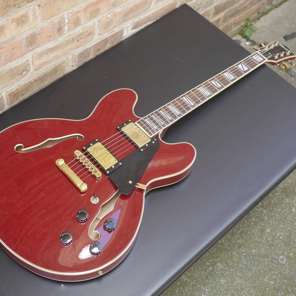 Ventura 335 Style Electric Guitar, Wine Red, used