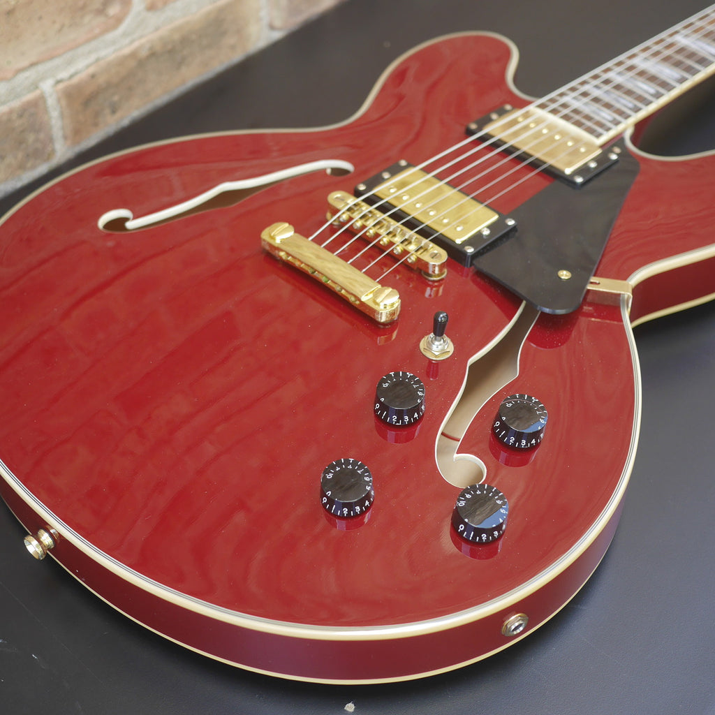 Ventura 335 Style Electric Guitar, Wine Red, used