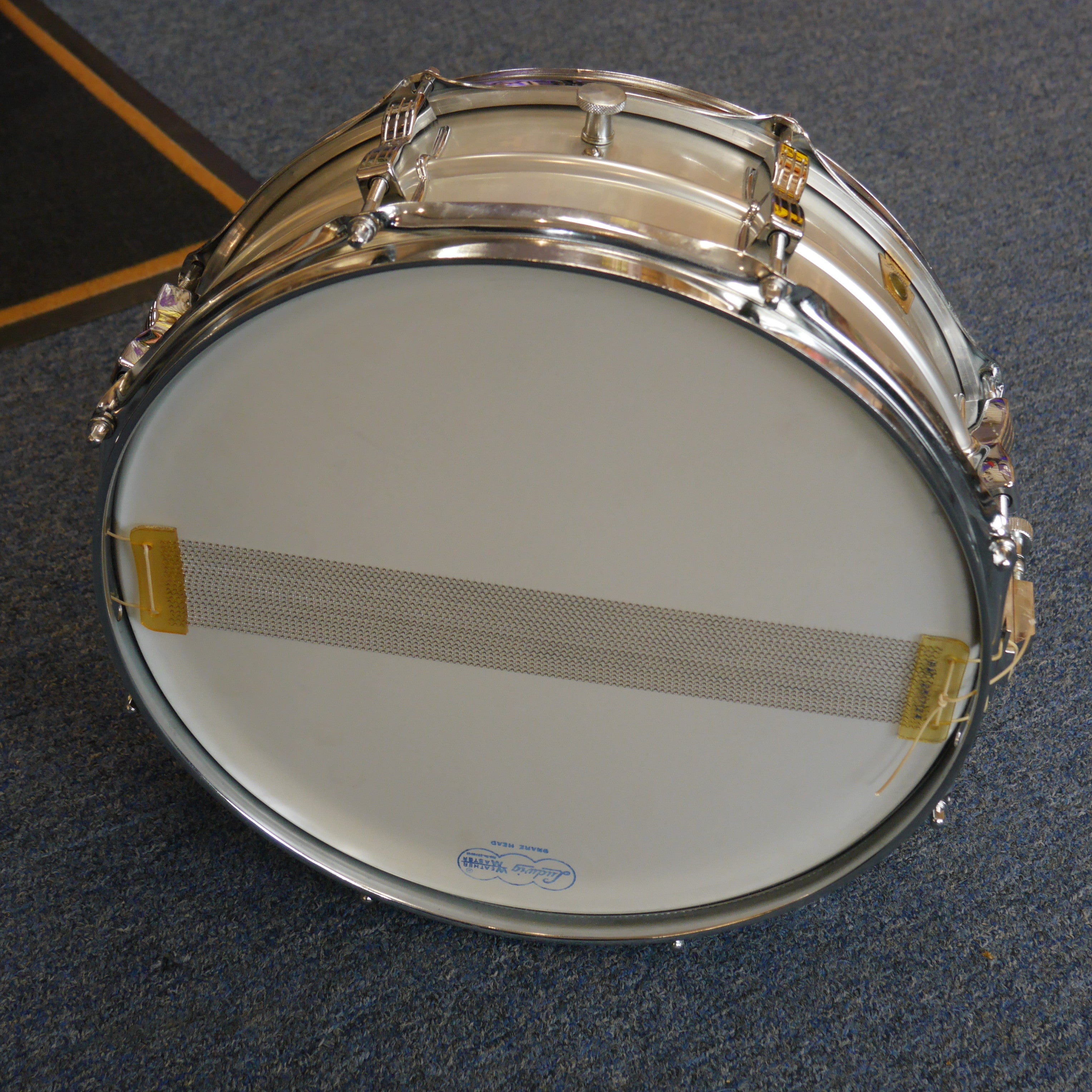 Ludwig Acrolite Snare Drum w/case and stand vintage