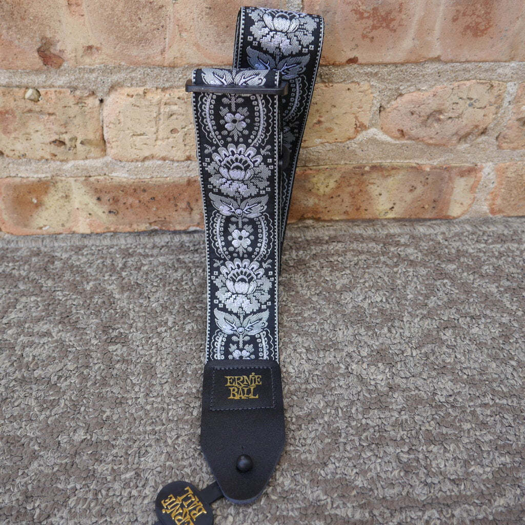 Ernie Ball Silver Orleans Jacquard Strap