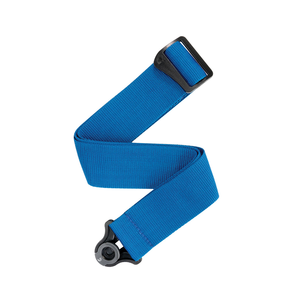 D'Addario 50MM Poly Auto Lock Guitar Strap Blue
