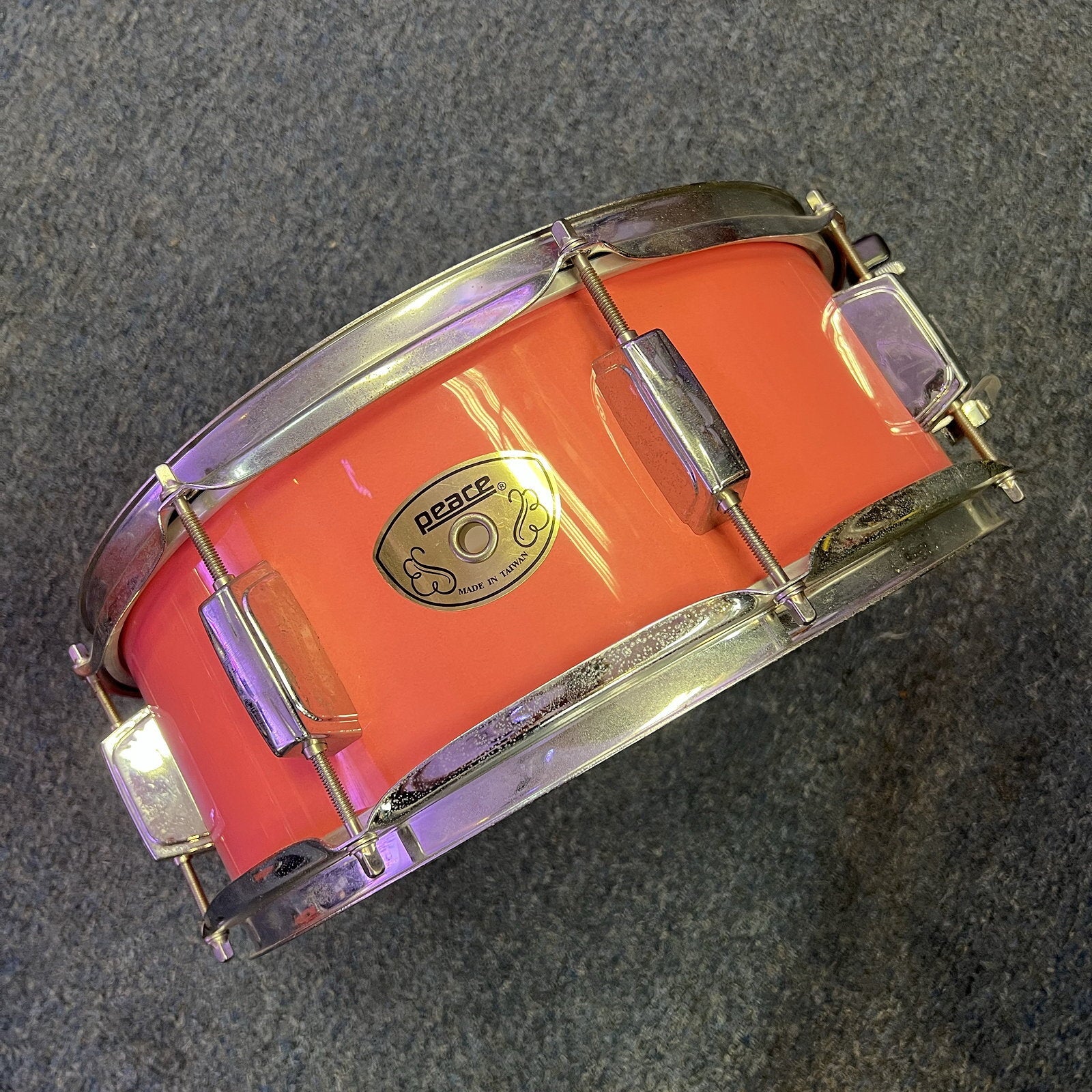 Peace 5-Piece Drum Set, Shells Only, no hardware.  Pink, Used