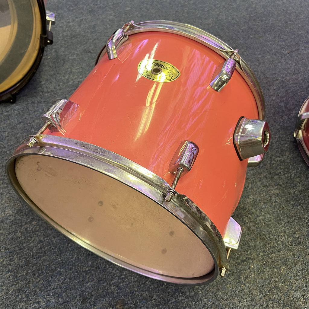Peace 5-Piece Drum Set, Shells Only, no hardware.  Pink, Used
