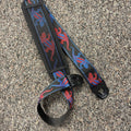 Planet Waves Lizards Guitar Strap; Blue/Black/Red