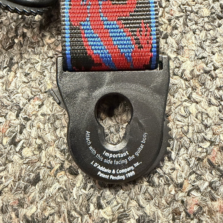 Planet Waves Lizards Guitar Strap; Blue/Black/Red