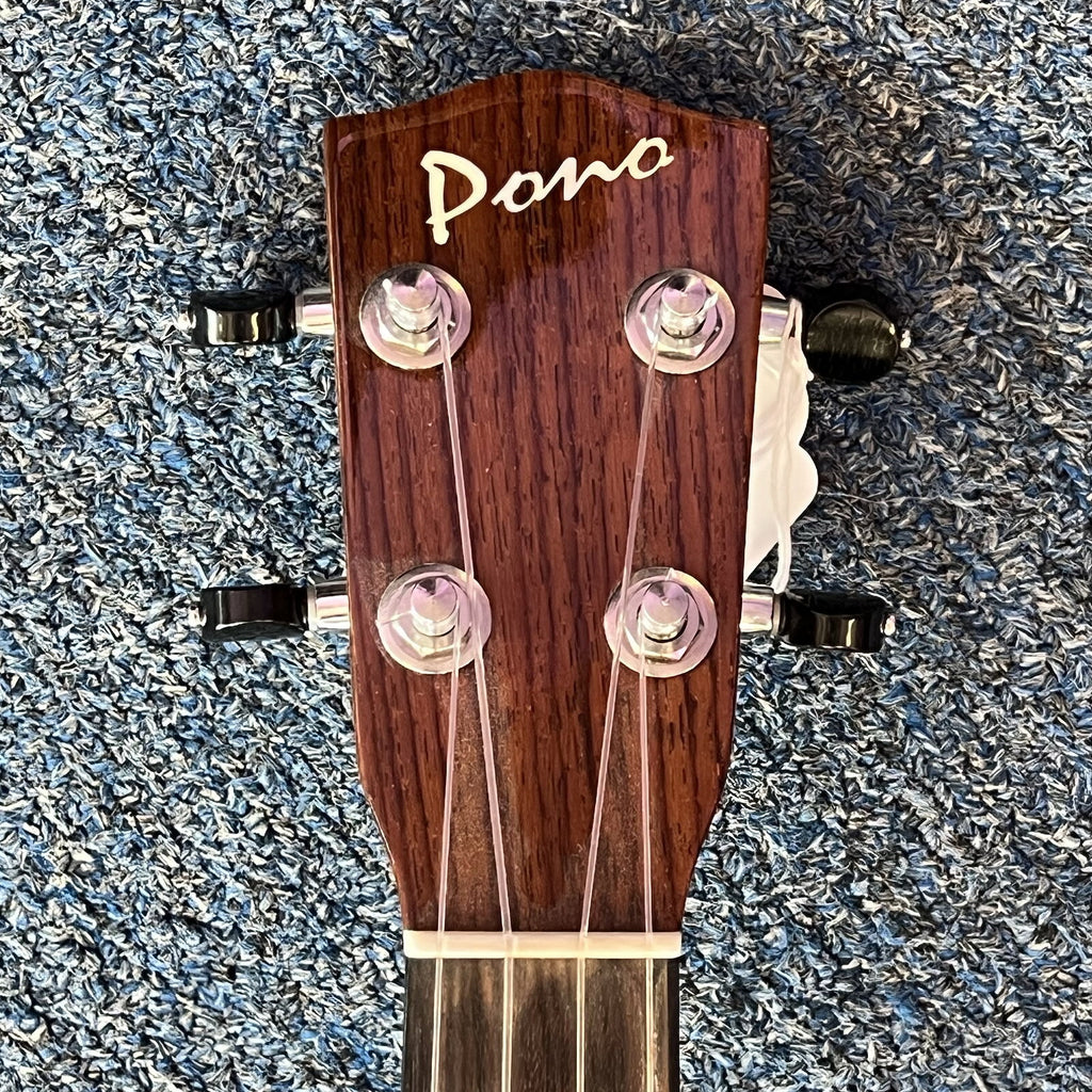 Pono MTDX Tenor Ukulele w/hard shell case