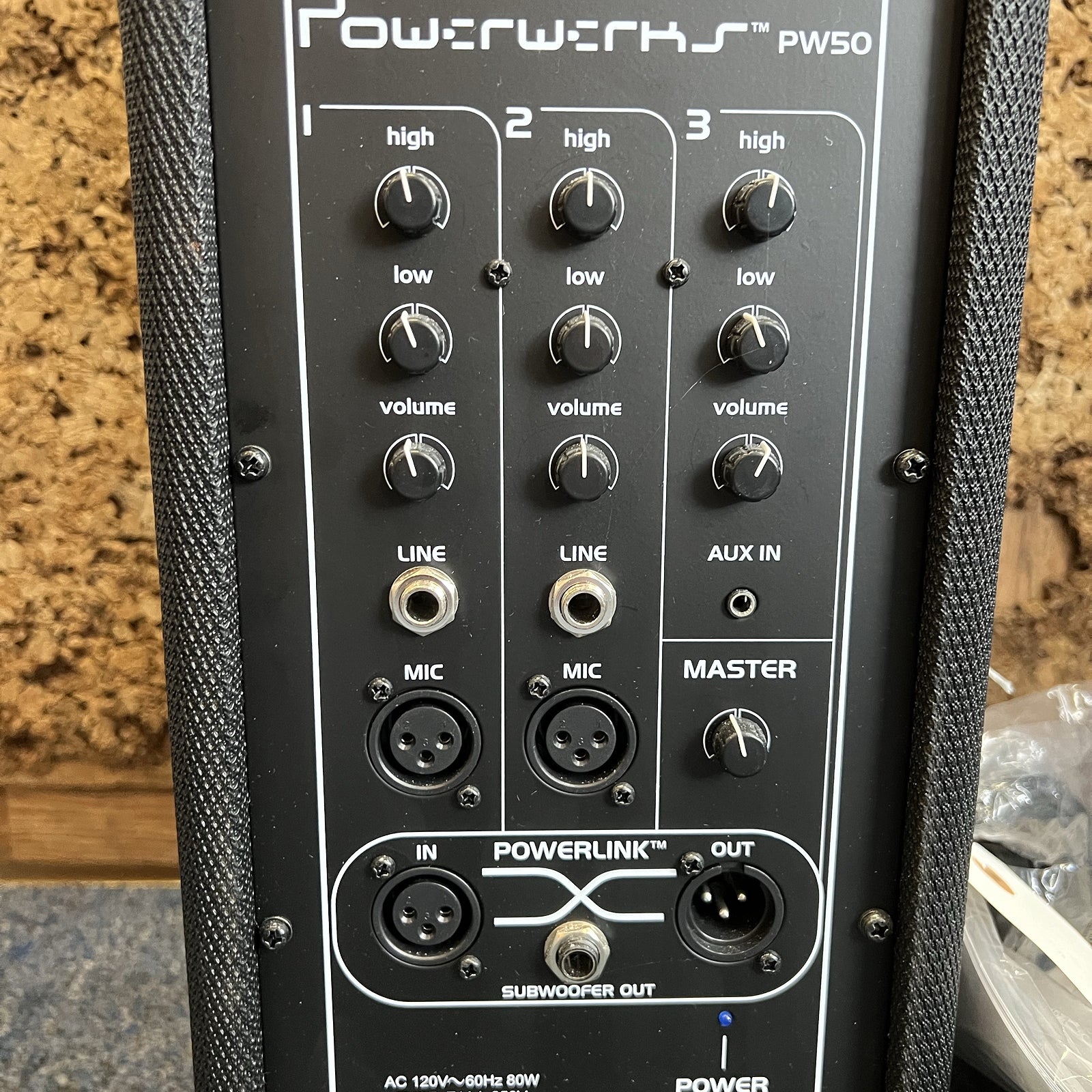 Powerwerks PW50 Self-Contained 50 Watt Personal P.A. System with Powerlink