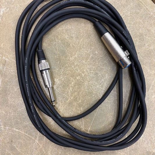 Pyle Pro 15' Professional Microphone Cable 1/4" Phono to XLR Female