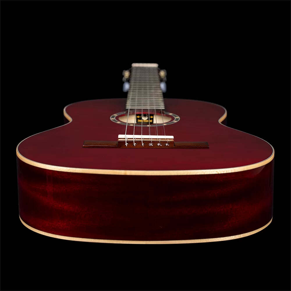 Ortega Family Series Full Size Nylon String Guitar Wine Red