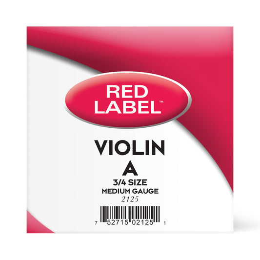 Red Label Violin A Single String 3/4 Medium