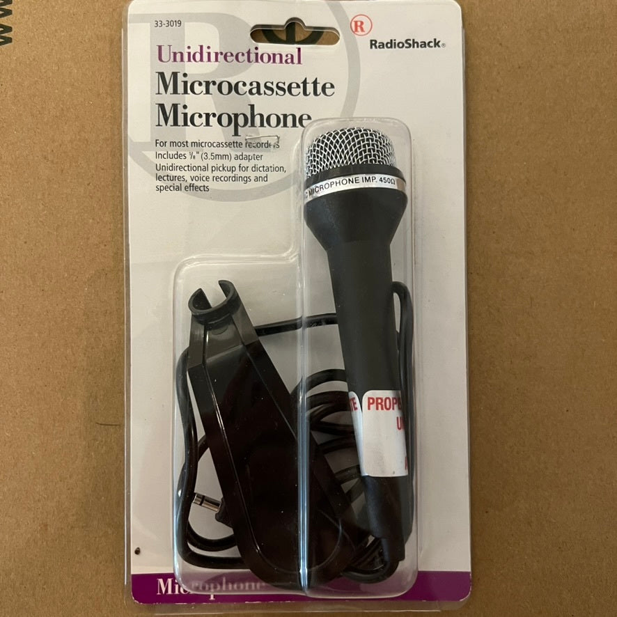 Radio Shack Unidirectional Microphone used