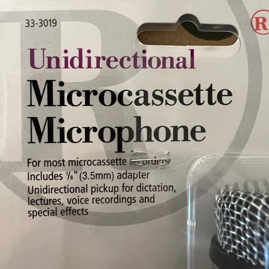 Radio Shack Unidirectional Microphone used