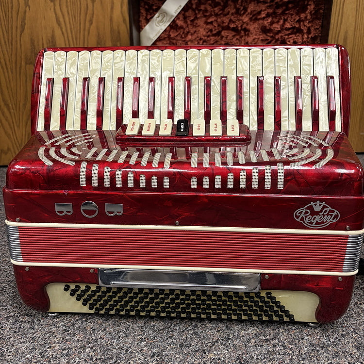 Regent Red Piano Accordion
