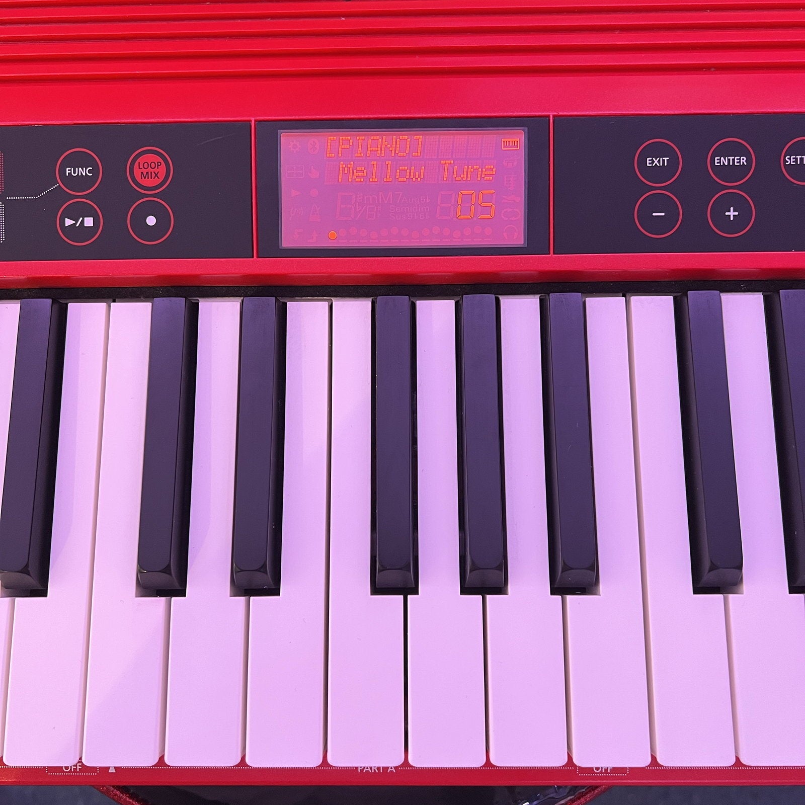 Roland GO:KEYS Music Creation Keyboard (GO-61K) Red - Used