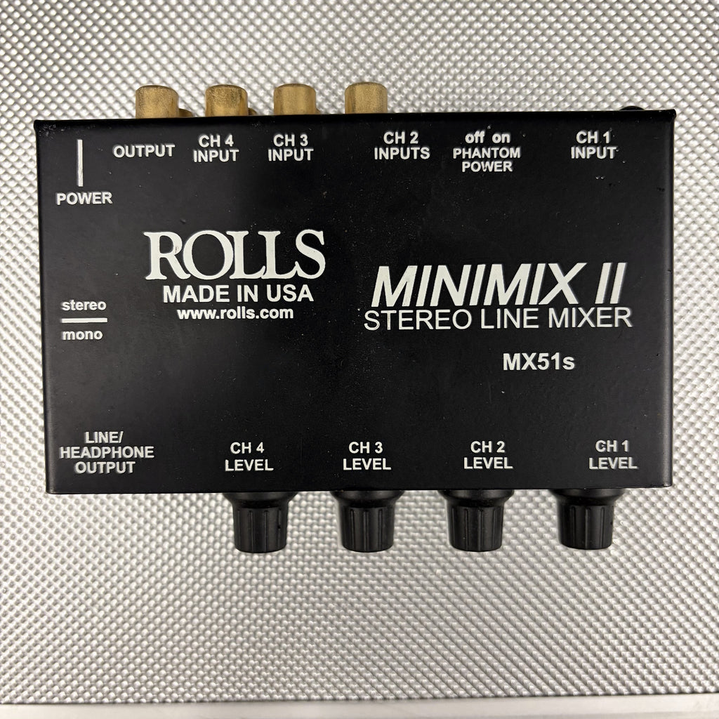 Rolls MX51s Mini-Mix 2 Stereo Line Mixer